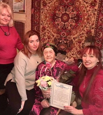 Мешканка Миколаєва Ніна Гецаєва відзначила 100-річний ювілей
