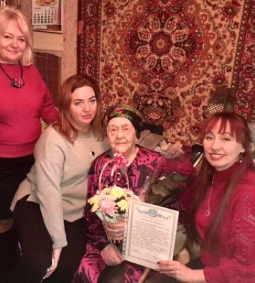 Мешканка Миколаєва Ніна Гецаєва відзначила 100-річний ювілей