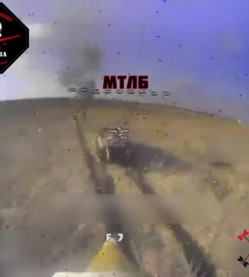 Бійці 72-ОМБР знищили колону техніки окупантів за допомогою FPV-дронів