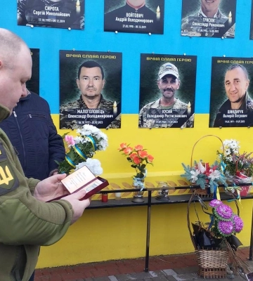 Посмертний орден волинського Героя Валентина Луця вручили його мамі