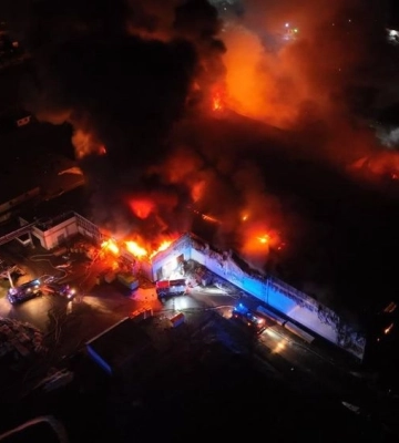 На Волині сталася масштабна пожежа на птахофабриці (ФОТО)