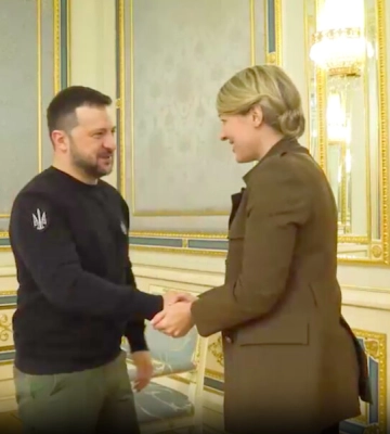 Зеленський зустрівся з главою МЗС Канади
