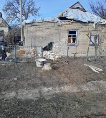 Херсонська ОВА показала наслідки обстрілу Білозерки