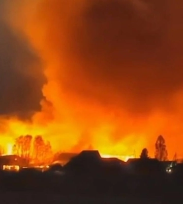 З&#039;явилось відео атаки дрона на НПЗ у Волгограді