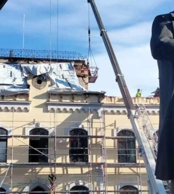 Пошкоджений корпус університету у Дублянах накриють металевим куполом