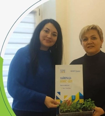 "Роби своє": жителька Вінниччини реалізувала проєкт з вирощування мікрогріну