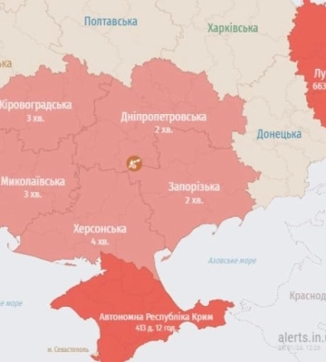 Ракетная опасность в южных областях Украины: угроза пусков из акватории Азовского моря