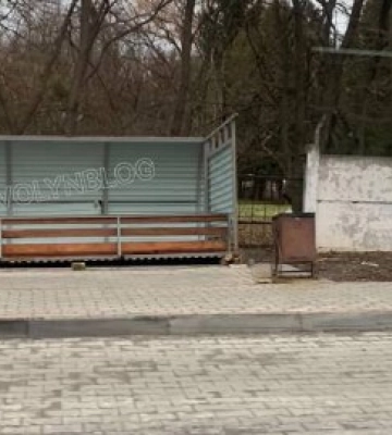 Поблизу Луцька сильний вітер повалив зупинку
