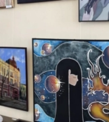 В одеській бібліотеці відкрили мистецьку виставку «Сучасність»