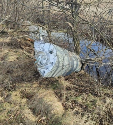 На Львівщині у селі виявлено ракету, яка не здетонувала