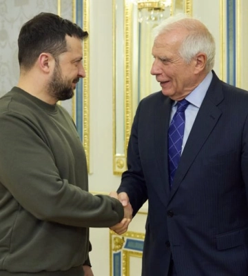 Зеленский встретился с Боррелем: обсудили дополнительные поставки боеприпасов, дронов и ПВО
