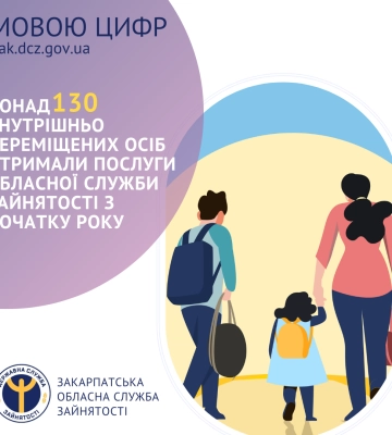 Понад 130 ВПО отримали послуги обласної служби зайнятості з початку року