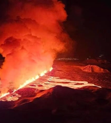 Вдруге від початку року: в Ісландії почалось виверження вулкана 