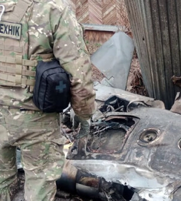Бойову частини російської ракети X-101 знищили на Київщині. ВIДЕО