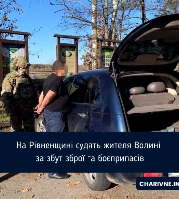 На Рівненщині судять жителя Волині за збут зброї та боєприпасів