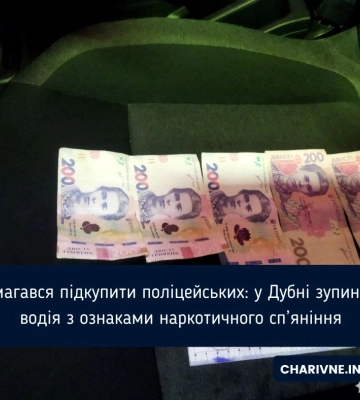 Намагався підкупити поліцейських: у Дубні зупинили водія з ознаками наркотичного сп’яніння