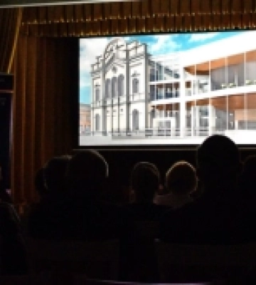 Документальний фільм про реконструкцію колишньої Берегівської синагоги показали і в Мукачеві