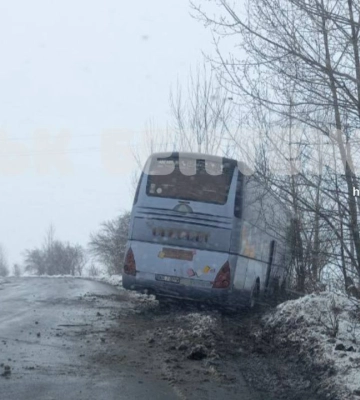 Має польську реєстрацію: у Луцькому районі автобус зʼїхав з дороги у кювет
