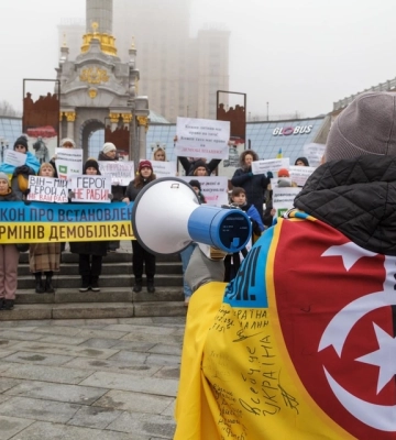 На Майдані Незалежності родини військових вимагають встановити розумні терміни мобілізації
