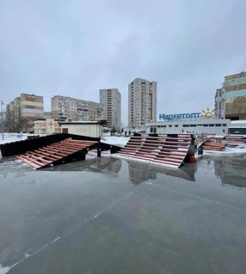 У Полтаві розпочали монтаж нового скейтпарку 