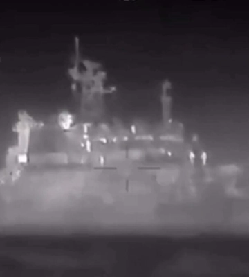 У ГУР повідомили деталі та показали відео знищення ВДК “Цезар Куніков”