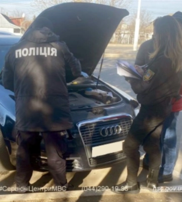 На Одещині виявили автомобіль з краденим двигуном