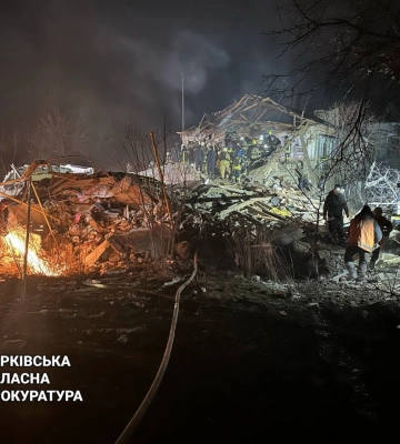 Ракетний удар по Великому Бурлуку: двоє людей загинули, ще четверо можуть бути під завалами
