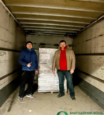 Продуктові набори, які відправили на схід фонди «Тернопіль» та «Хвилі змін» вже отримали у 105 бригаді