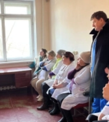 Для персоналу Старокозацької районної лікарні провели пожежний інструктаж