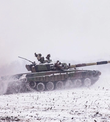 Карта боевых действий в Украине 16 февраля