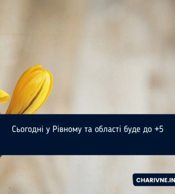 Сьогодні у Рівному та області буде до +5