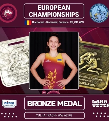 Львівська борчиня стала бронзовою призеркою чемпіонату Європи