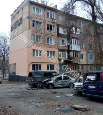 Ворошиловский район оккупированного Донецка ночью попал под обстрел