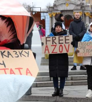 «Коли мене обійме тато?» На Майдані відбулася акція підтримки військовополонених азовців (ФОТО)