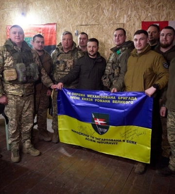 Зеленський відвідав волинську бригаду на Куп’янському напрямку та нагородив військових