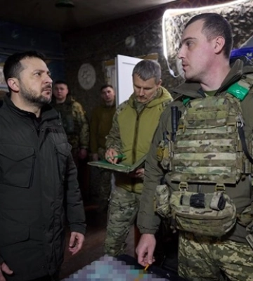 Зеленський відвідав позиції ЗСУ під Куп&#039;янськом