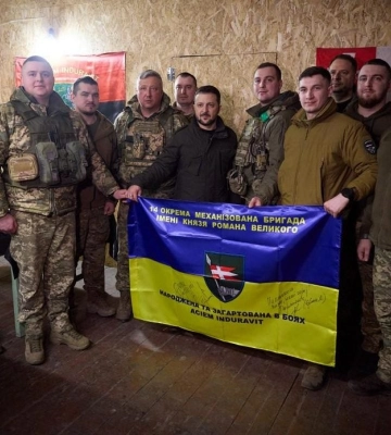 Зеленський відвідав передові позиції бійців під Куп’янськом