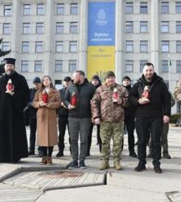 У Полтаві вшанували пам’ять Героїв Небесної Сотні