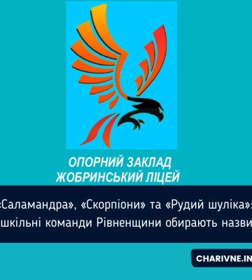 «Саламандра», «Скорпіони» та «Рудий шуліка»: шкільні команди Рівненщини обирають назви