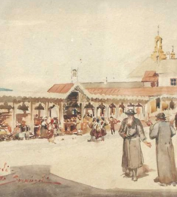 Заліщики та їх мешканці в працях художників