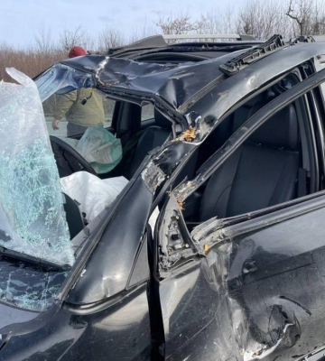Авто на даху, в крові алкоголь. На Рівненщині нетверезий водій скоїв ДТП