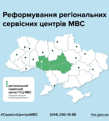 Сервісний центр МВС Кіровоградщини працюватиме в новому форматі