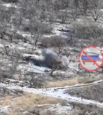 Слобожанські гвардійці знищили автомобіль окупантів під Бахмутом
