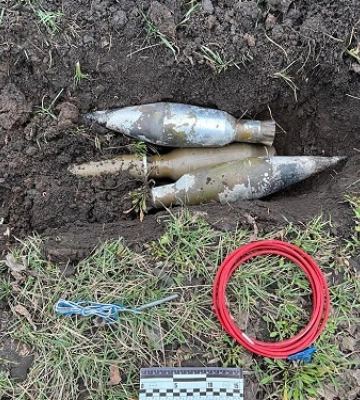 Протитанкові міни та термобаричний боєприпас: миколаївські вибухотехніки знищили три боєприпаси РФ