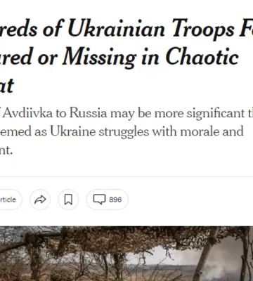 Сколько военных ВСУ попали в плен в Авдеевке: данные The New York Times