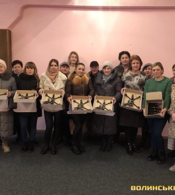 Луцький комбінат шкільного і студентського харчування закупив для тероборонівців шість дронів