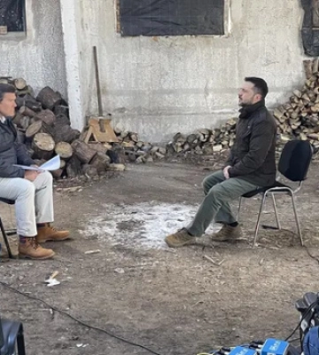 Зеленський дав інтервʼю телеканалу Fox News біля лінії фронту