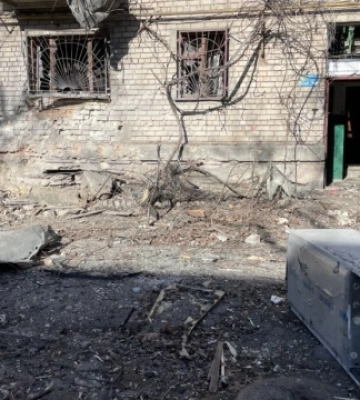 У Херсоні показали наслідки нічного обстрілу
