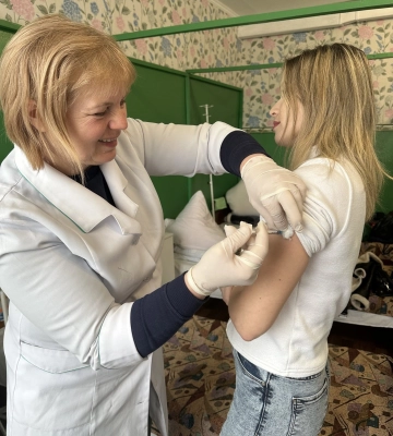 На Черкащині вакцинували жителів кількох сіл від правця та дифтерії