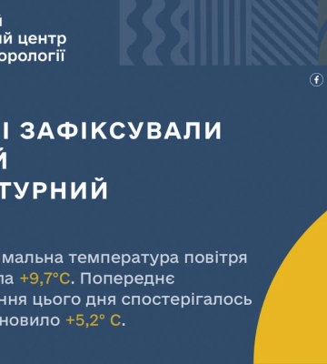 У Харкові зафіксовано температурний рекорд